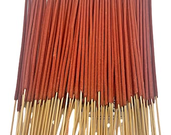 Natural Amber Incense Sticks x 100-Premium Indian Masala Joss 35 Mins + Per Stick