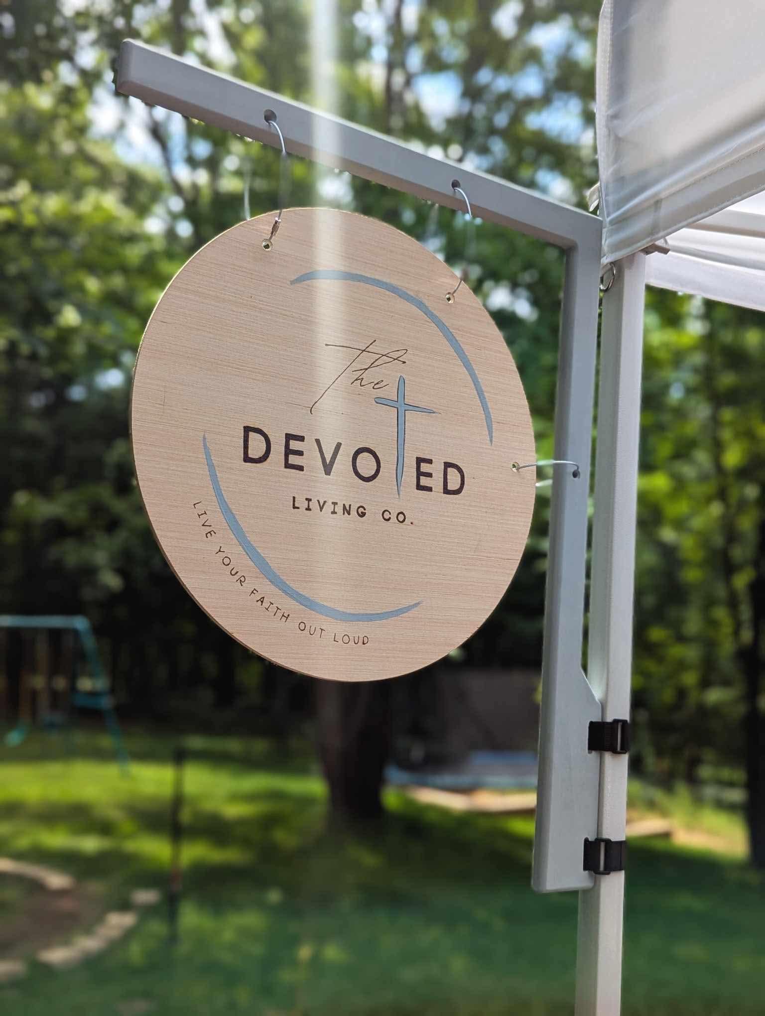 Magnetic Canopy Tent Sign Holder Bracket with Unfinished Birch Wooden Sign, Vendor Display, Craft Fair, Farmers Market Booth, Free US Ship