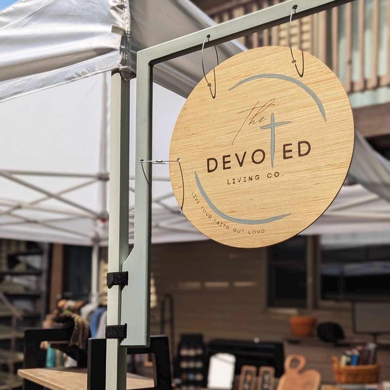 Canopy Tent Hanging Sign and Bracket - Etsy