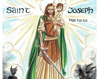 St. Joseph, Terror of Demons art print