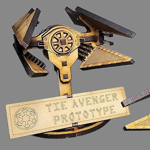 Star Wars TIE Avenger / TIE Fighter - Lasercut