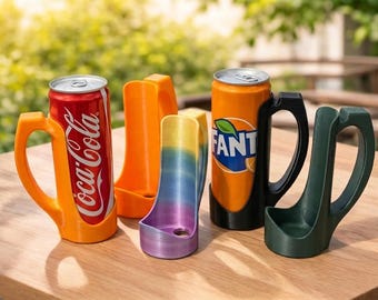 3D Print 12FL oz / 355ml Can Holder STL File | Bottle Holder, Party and Car Gadget and accessories | Instant Download for Makers