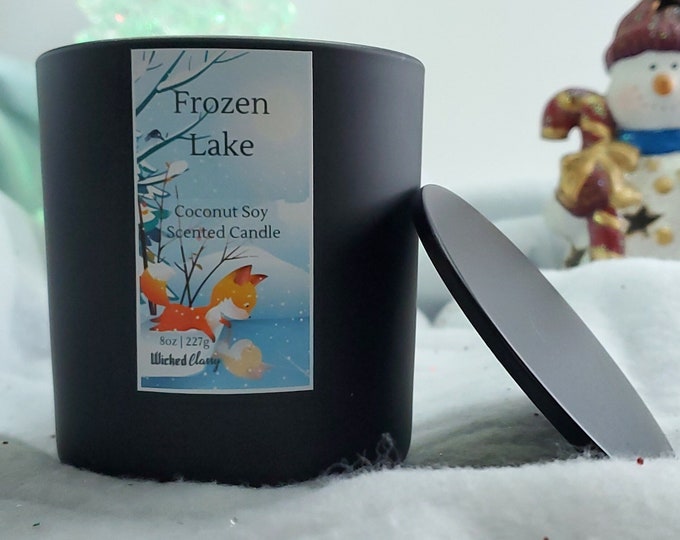 8oz Frozen Lake (Type) Coconut Soy Candle
