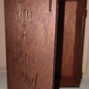 Custom wood book box