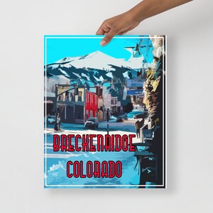 Breckenridge Colorado Nature Picture Digital Download for Wall Art Vintage Western Mountain Scenic Breckenridge download Skii Town art