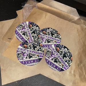 Round Football Coaster Set