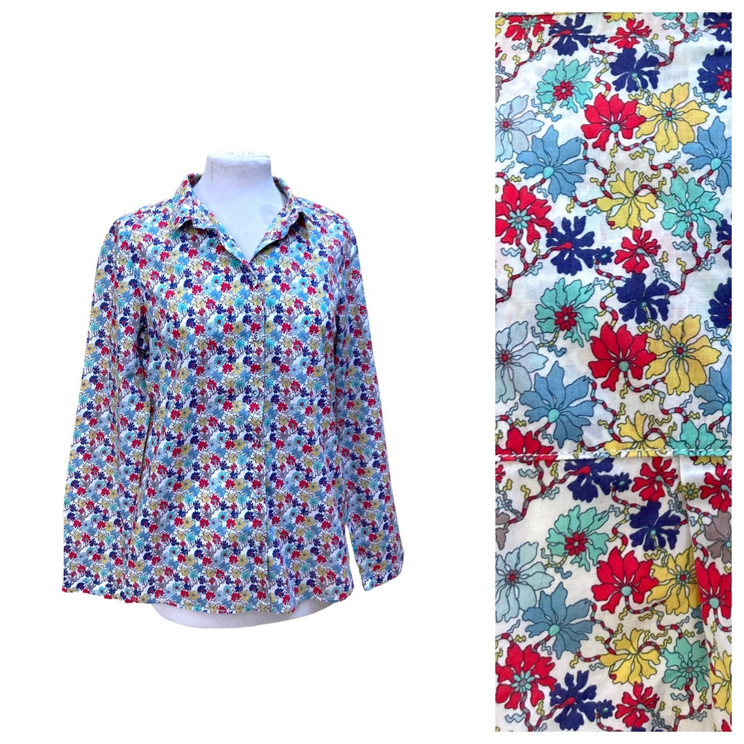 Liberty Fabric Cyrillus T Shirt T-shirt Lettres En Tissu Liberty