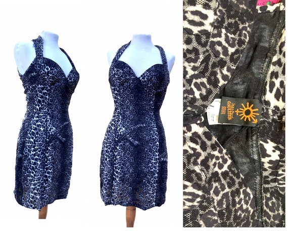 Fuzzi leopard dress hotsell