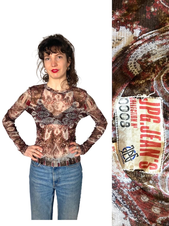 Jean Paul Gaultier タトゥー カットソー 80's 90's Jean Paul Gaultier タトゥー カットソー 80s 90s販売 中