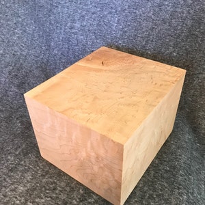 Minimalist Birdseye Maple Urn for Adult Human Ashes, up to 280 pounds
