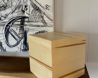 Ambrosia Maple  Cremation Urn/Handcrafted for Adult Ashes/270 lbs