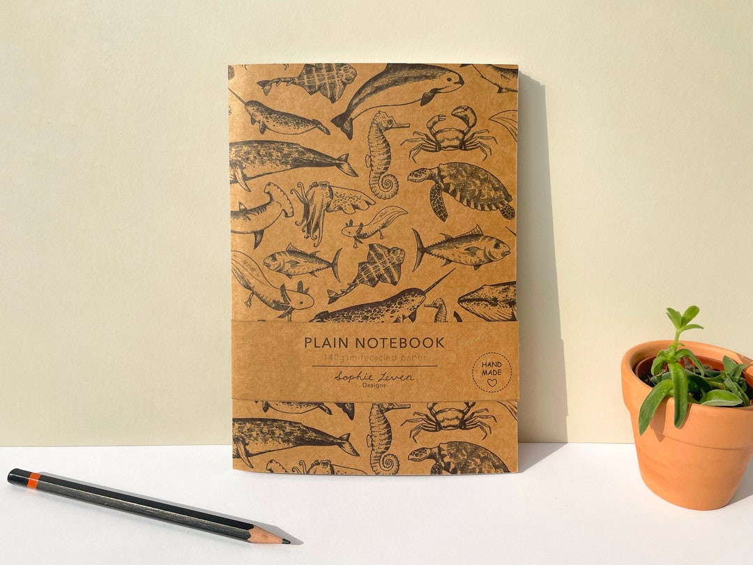 Narwhal Hand Stitched Notebook Narwhal Hand Stitched Notebook