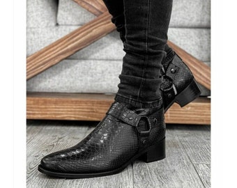 python chelsea boots mens