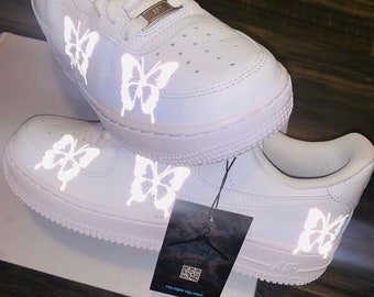 Reflective Butterfly Custom Air Force 1 Etsy Canada