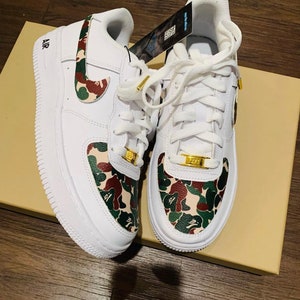 Bape Air Force 1 Custom half Bape, Air Force 1 Custom Bape, A Bathing ...