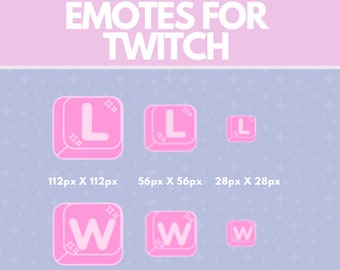 W Key Emotes - Etsy
