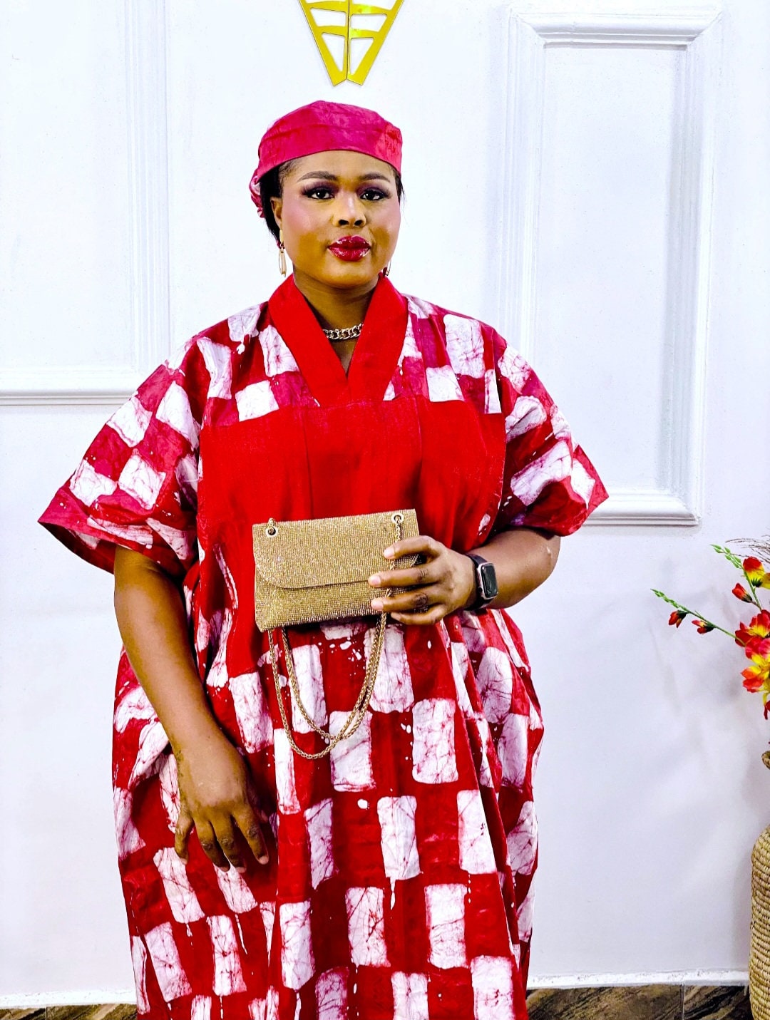 Big mama Adire Embroidery Top and Skirt - Kipfashion