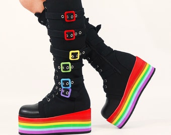 rainbow platform trainers