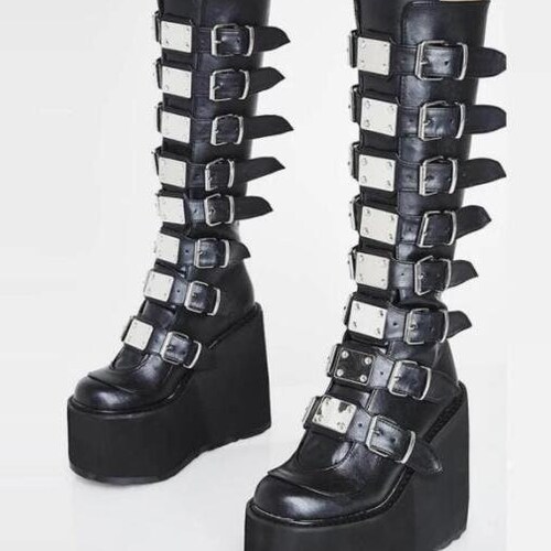 high platform boots goth