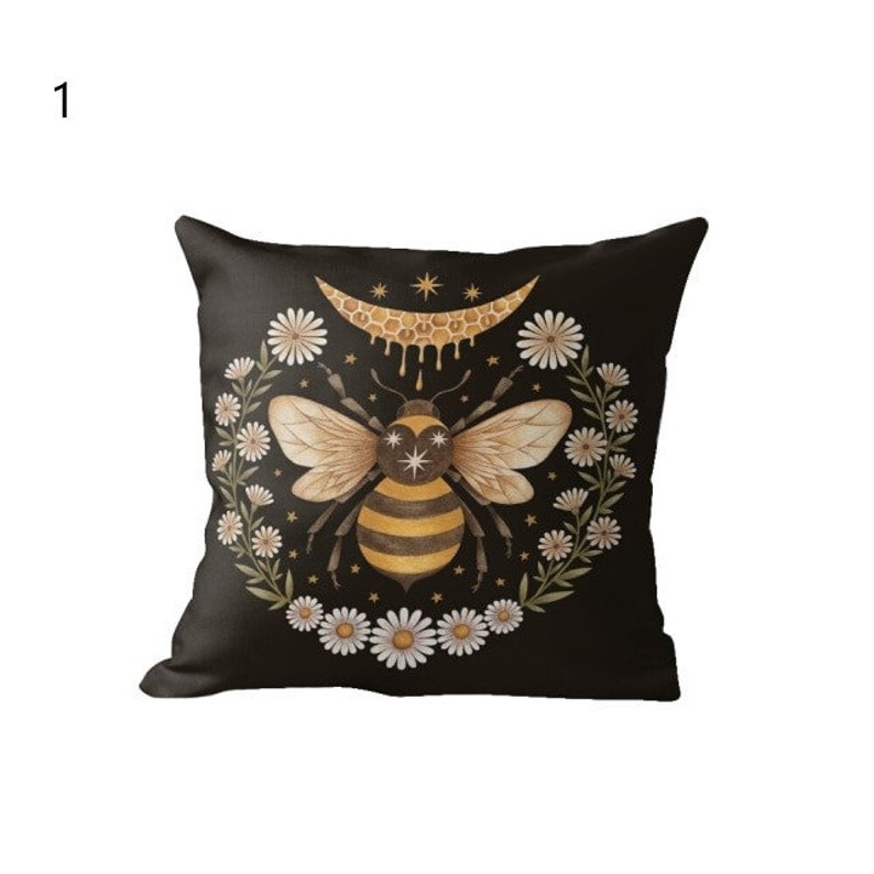 Sun Moon Stars Cushion Covers Zodiac Tarot Throw Pillow Etsy