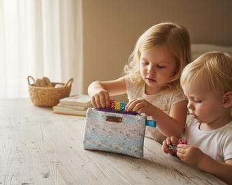 Portamonete unicorno da bambina: mini borsa in similpelle arcobaleno