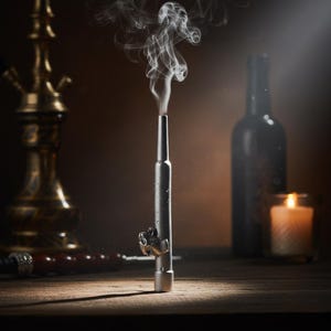 Silver Panther Hookah Tip: Luxury Reusable Mouthpiece