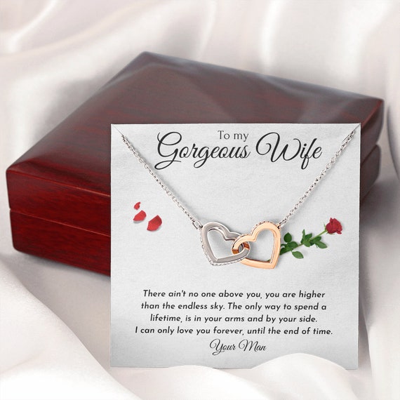 To my gorgeous on sale wife heart necklace