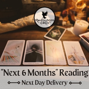 Next 6 Months Reading 24hr Delivery | 6 Months Ahead Tarot Reading | 6 Month Tarot Reading |  Tarot Reading Same Day | Future Reading Witchy