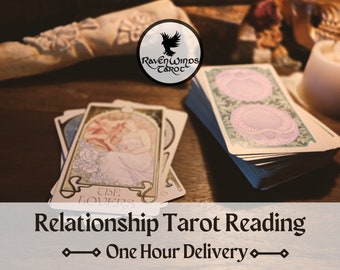 Lectura romántica de una hora / Lectura de relaciones / Lectura de tarot de amor / Intuitiva / Lectura en la misma hora / Psíquica / Lectura de ex amor / Rápida