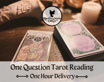 Lectura de Tarot de una pregunta la misma hora / Lectura de una pregunta el mismo día / Lectura de Tarot de una pregunta / Lectura de tarot de emergencia una hora