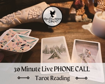 Lectura de Tarot por teléfono / Lectura de Tarot en vivo de 30 minutos / Lectura de Tarot / Lectura el mismo día / Lectura de llamadas telefónicas / Lectura de Tarot en vivo / Brujería