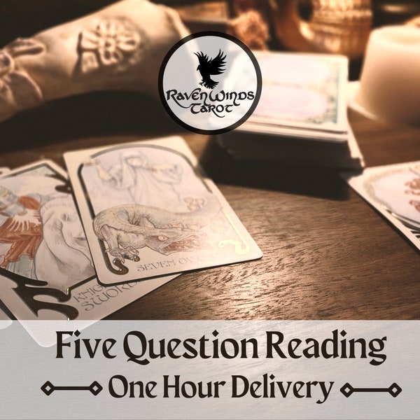 5 Question Tarot Reading Same Hour | Blind General Reading Same Day | General Tarot Reading | Tarot Reading One Hour | Same Day | Witchy