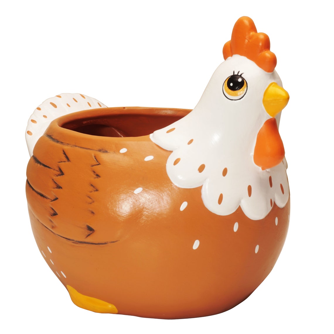 Whimsical Chicken Planter Rooster Garden Pot Hen Farmhouse Etsy