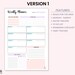 Printable Weekly Planner Set , Weekly Planner, Productivity Planner ...