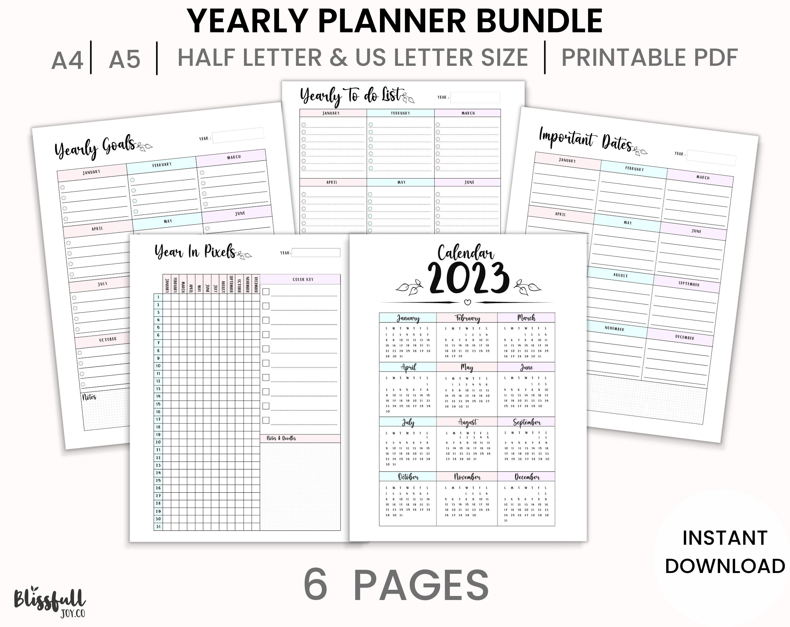 2023-calendar-yearly-tasks-year-in-pixels-yearly-etsy