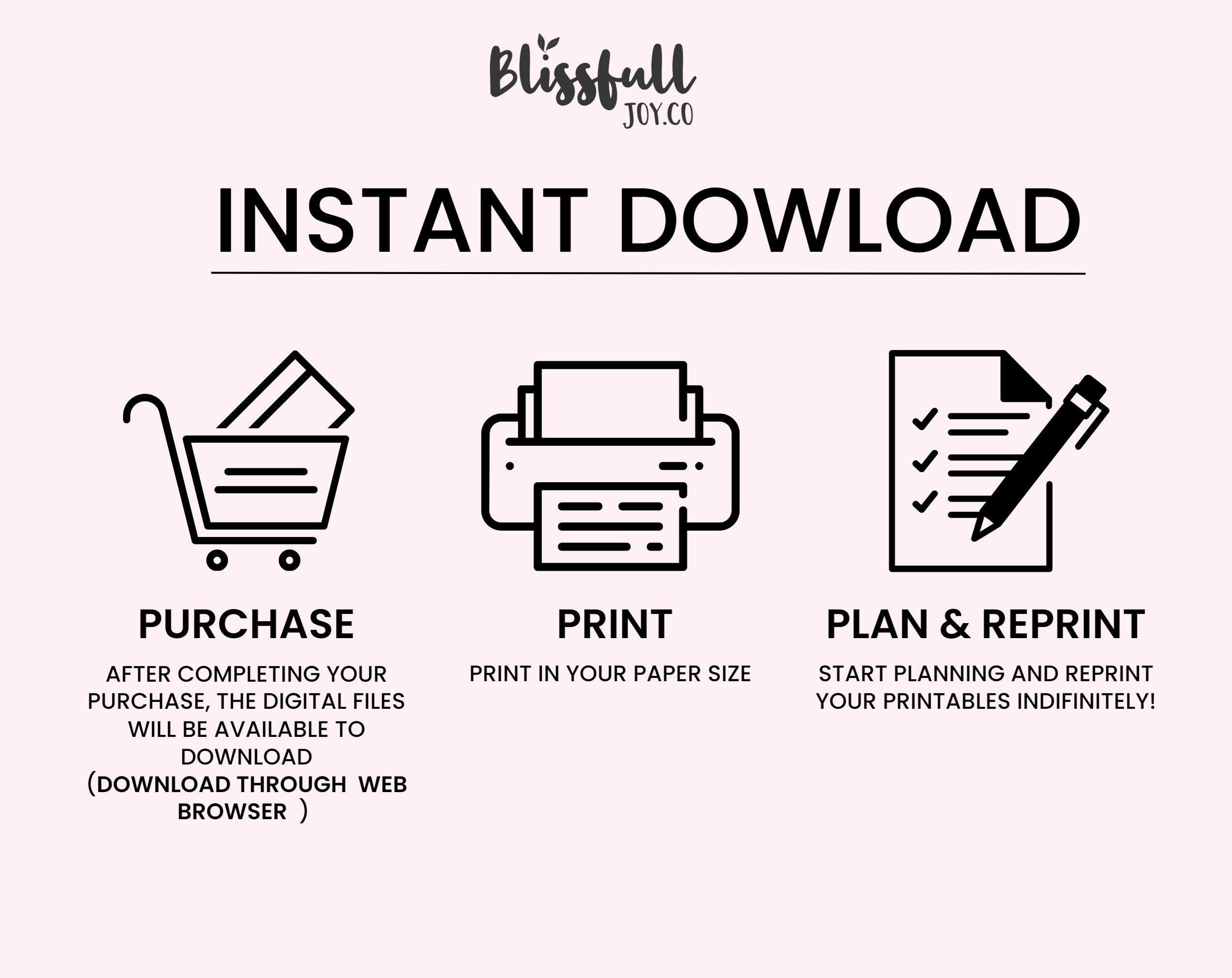 Printable Planner Bundle Daily Planner Weekly Planner - Etsy