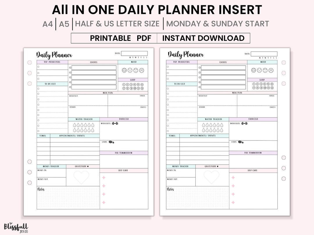 all-in-one-daily-planner-printable-planner-inserts-productivity-planner-daily-organizer-undated-a4-a5-half-us-letter-size-pdf-etsy for Free Printable Personal Size Planner Inserts All in One Daily Planner Printable, Planner Inserts, Productivity Planner, Daily Organizer, Undated A4, A5, Half & Us Letter Size PDF - Etsy for Free Printable Personal Size Planner Inserts