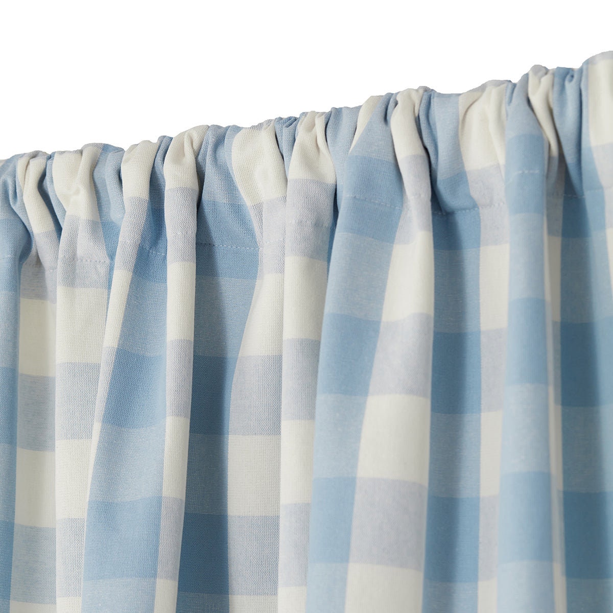 Blue Gingham Curtains Etsy
