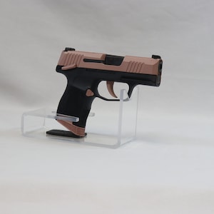 Exhibidor de armas de fuego de acrílico transparente / Soporte de pistola de acrílico / Soporte de pistola