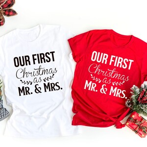 First christmas married shirts clearance