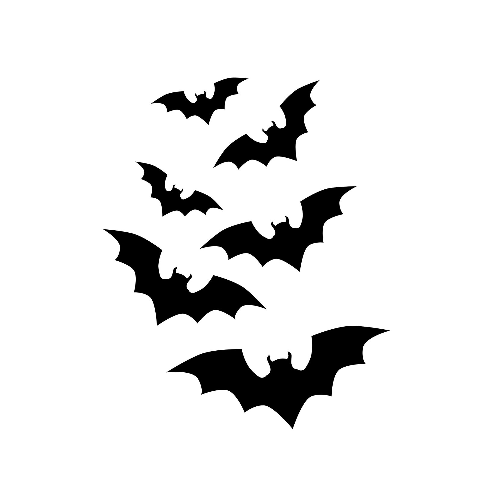 BATS Multiple bat SVG Halloween Bat SVG Bat Vector Spooky Etsy