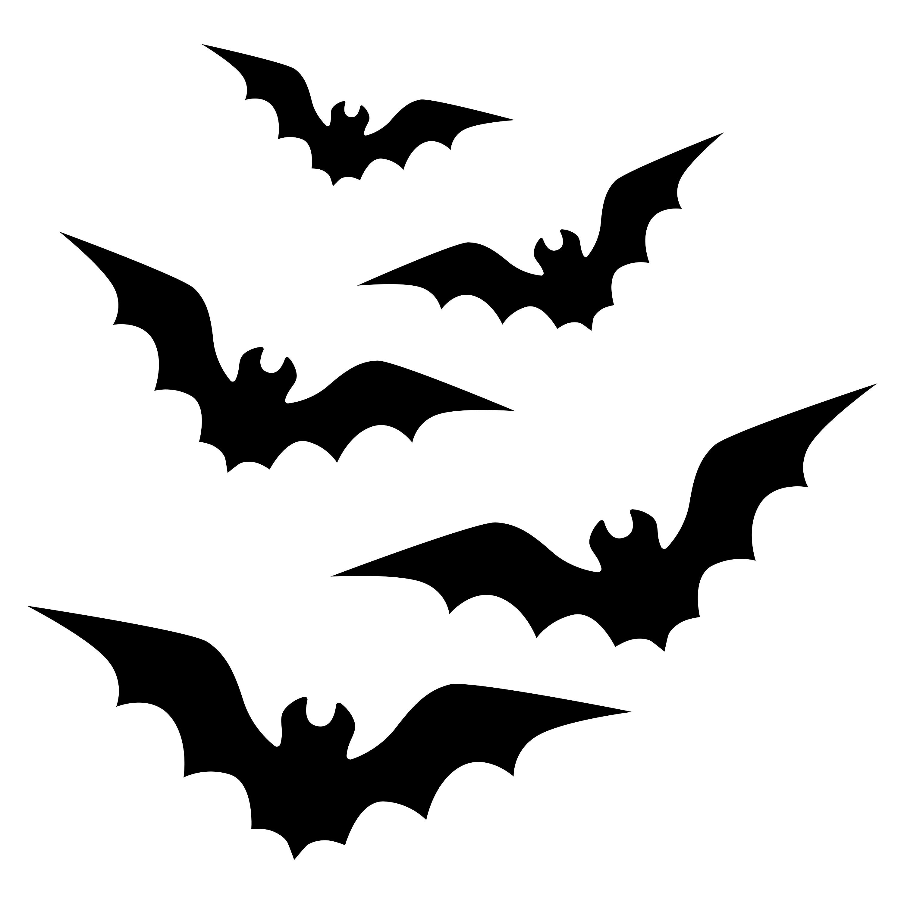 BATS Multiple bat SVG Halloween Bat SVG Bat Vector Spooky | Etsy