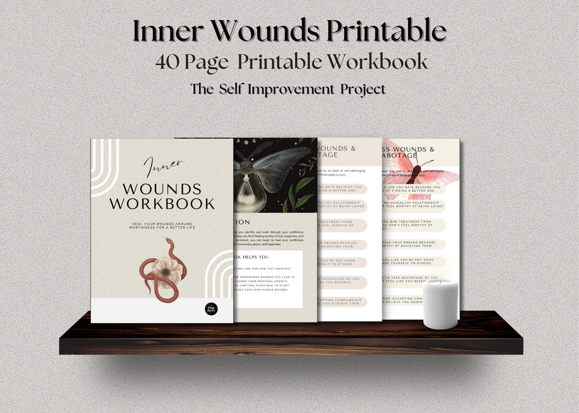 Printable Inner Wounds Workbook 40 Page Printable With 6 Steps and 28 ...