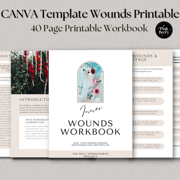Canva Template Printable Teen Mental Health Workbook Fully Editable ...