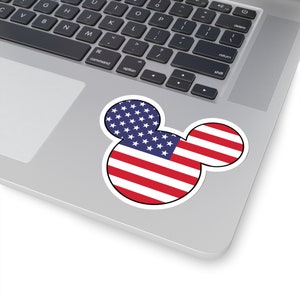 American Flag - Kiss-Cut Stickers