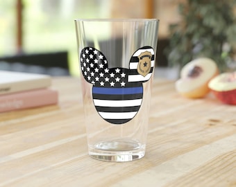 Thin Blue Line - Pint Glass, 16oz