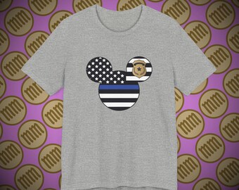 Thin Blue Line - Camiseta unissex de manga curta