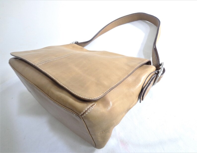 Coach 9570 Vintage Tan Leather Flap Front Back Pocket CC - Etsy