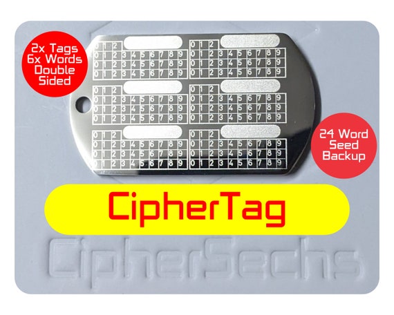 Bitcoin Passwort Schutz Edelstahl Platten i Crypto Seed backup Hardware Wallet 