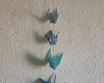 origami crane garland